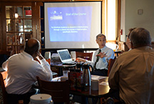 Dr. Stan the Stats Man speaks at the North Naples Kiwanis On the Gulf