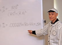 s Dr. Stan the Stat's Man speaks at the Sigma Xi Fall Lecture Series